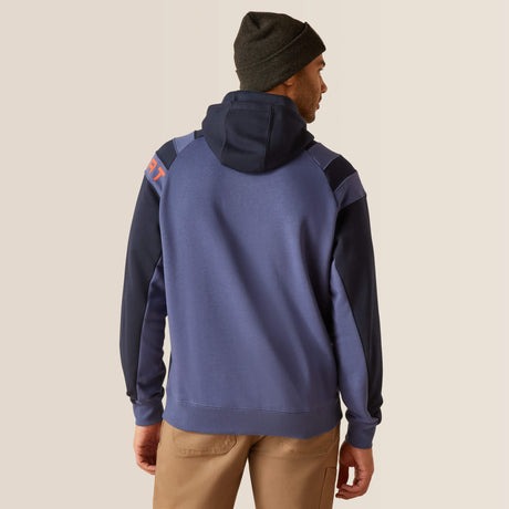 Ariat Men's Rebar Workman Colorblock Logo Hoodie