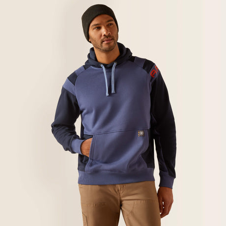 Ariat Men's Rebar Workman Colorblock Logo Hoodie