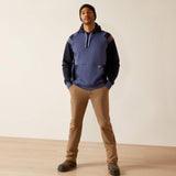 Ariat Men's Rebar Workman Colorblock Logo Hoodie