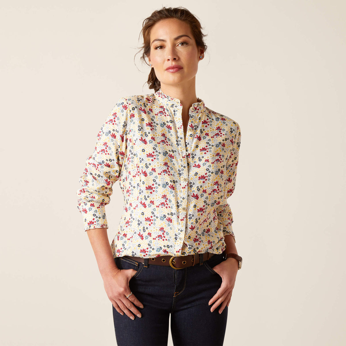 Ariat Women's Clarion Long Sleeve Blouse - Mod Floral