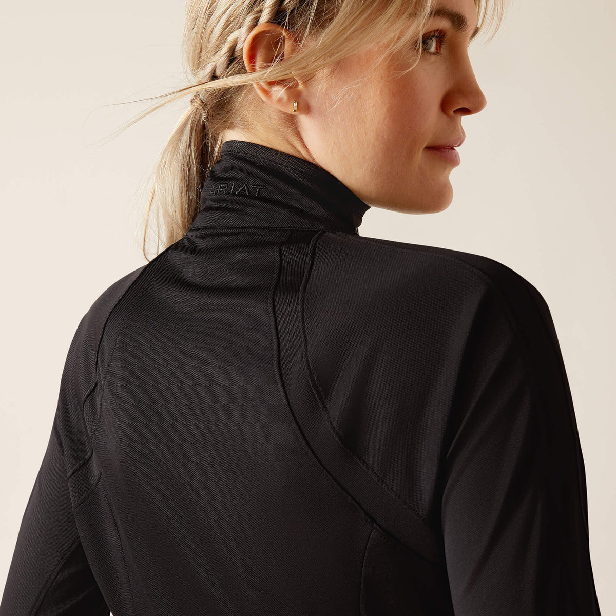 Ariat Women's Sunstopper 3.0 1/4 Zip Baselayer - Black
