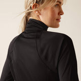Ariat Women's Sunstopper 3.0 1/4 Zip Baselayer - Black