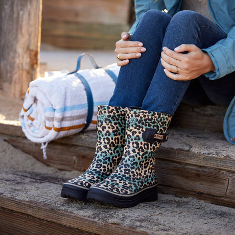 Ariat Women's Kelmarsh Mid Rubber Boot - Leopard Camo