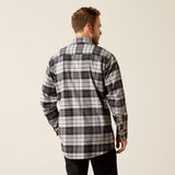 Ariat Men's Rebar Flannel DuraStretch Long Sleeve Work Shirt - Charcoal Grey