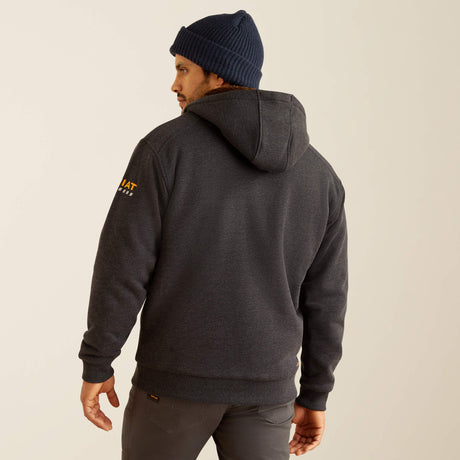 Ariat Men's Rebar All-Weather Sherpa-Lined Full Zip Hoodie
