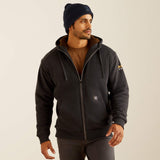 Ariat Men's Rebar All-Weather Sherpa-Lined Full Zip Hoodie