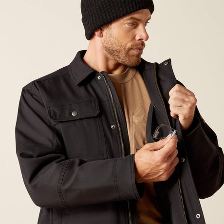 Ariat Men's Rebar DuraCanvas Sherpa-Lined   Coat