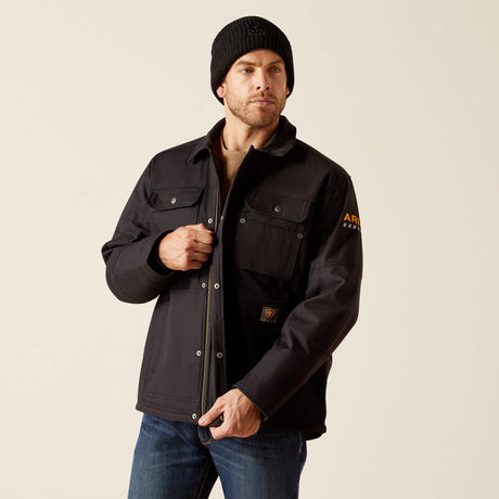 Ariat Men's Rebar DuraCanvas Sherpa-Lined   Coat