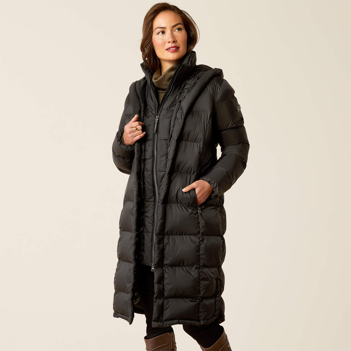 Ariat Women's Norfolk Long Puffa Coat