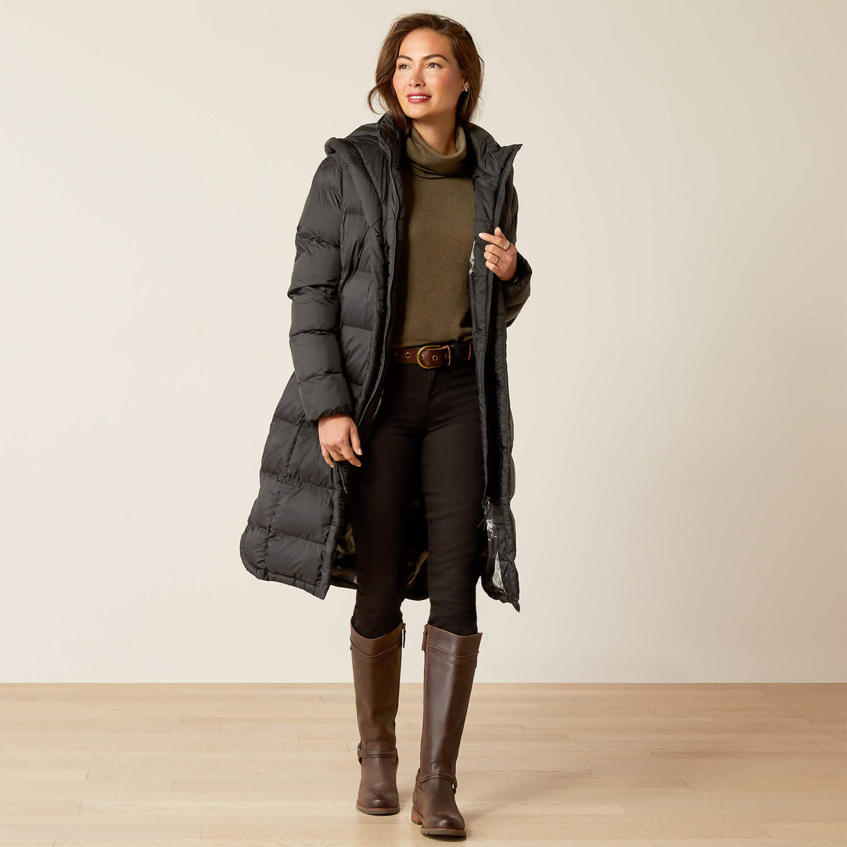 Ariat Women's Norfolk Long Puffa Coat