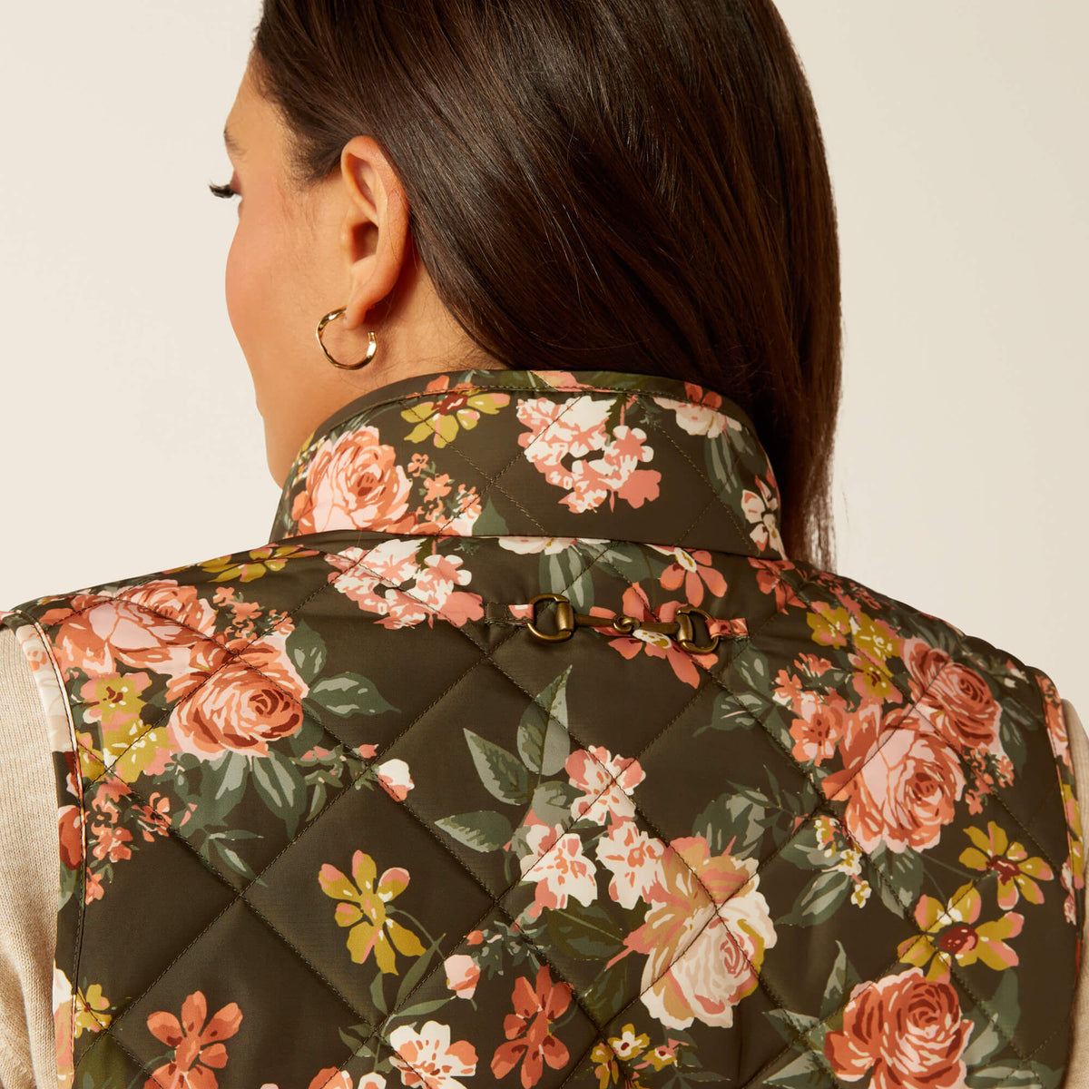 Ariat Women's Woodside Vest - Navy - Rosegarden Print