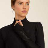 Ariat Women's Lowell 3.0 1/4 Zip Baselayer - Black