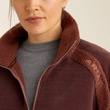 Ariat Women's Lafayette Ful Zip Sweatshirt - Marron