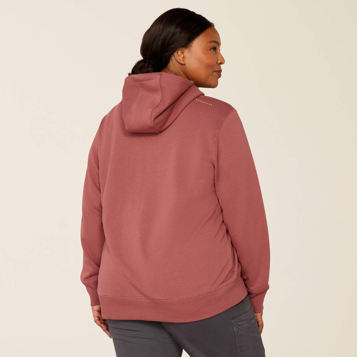 Ariat Women's Rebar Workman Graphic Hoodie - Roan Rouge/Catawba Grape