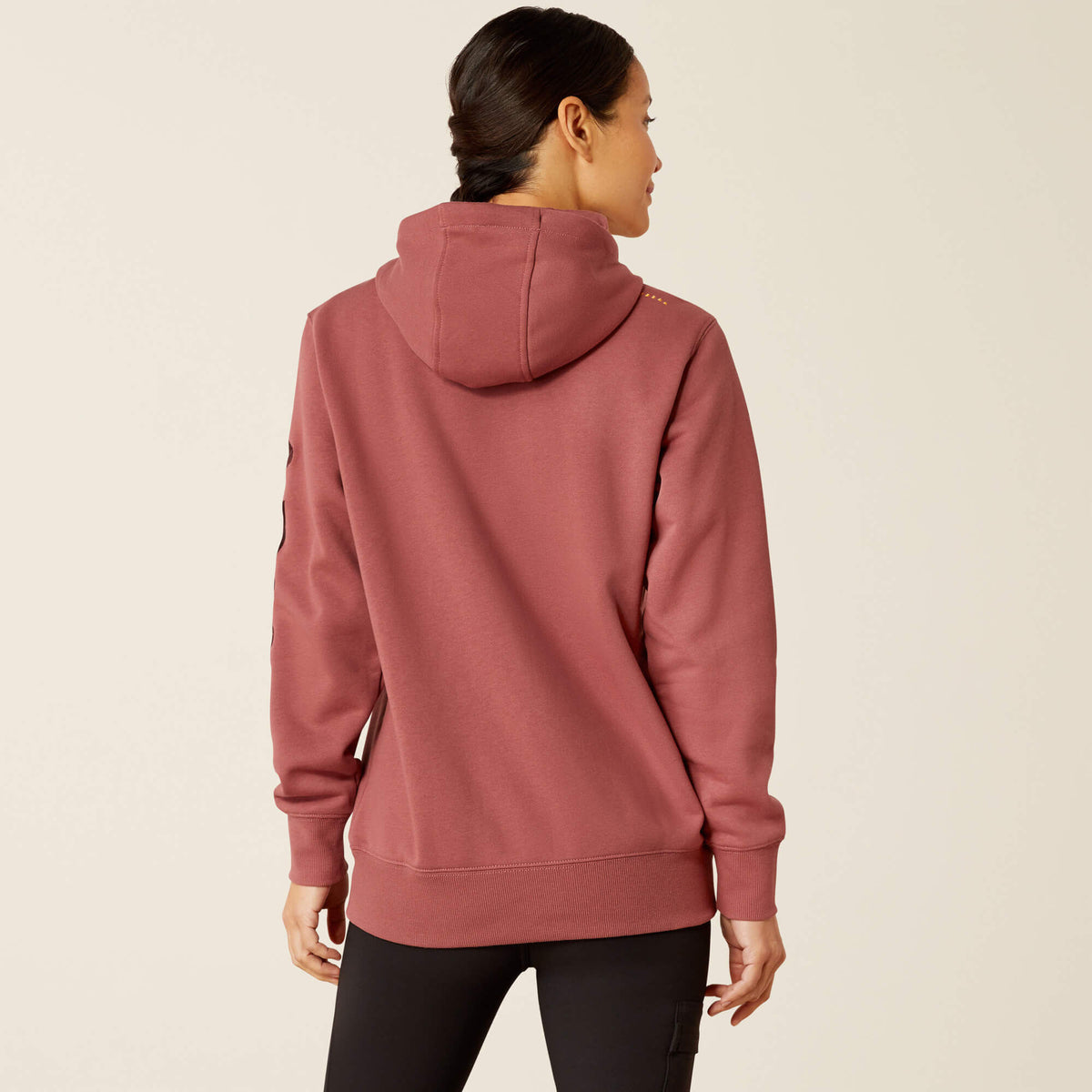 Ariat Women's Rebar Workman Graphic Hoodie - Roan Rouge/Catawba Grape