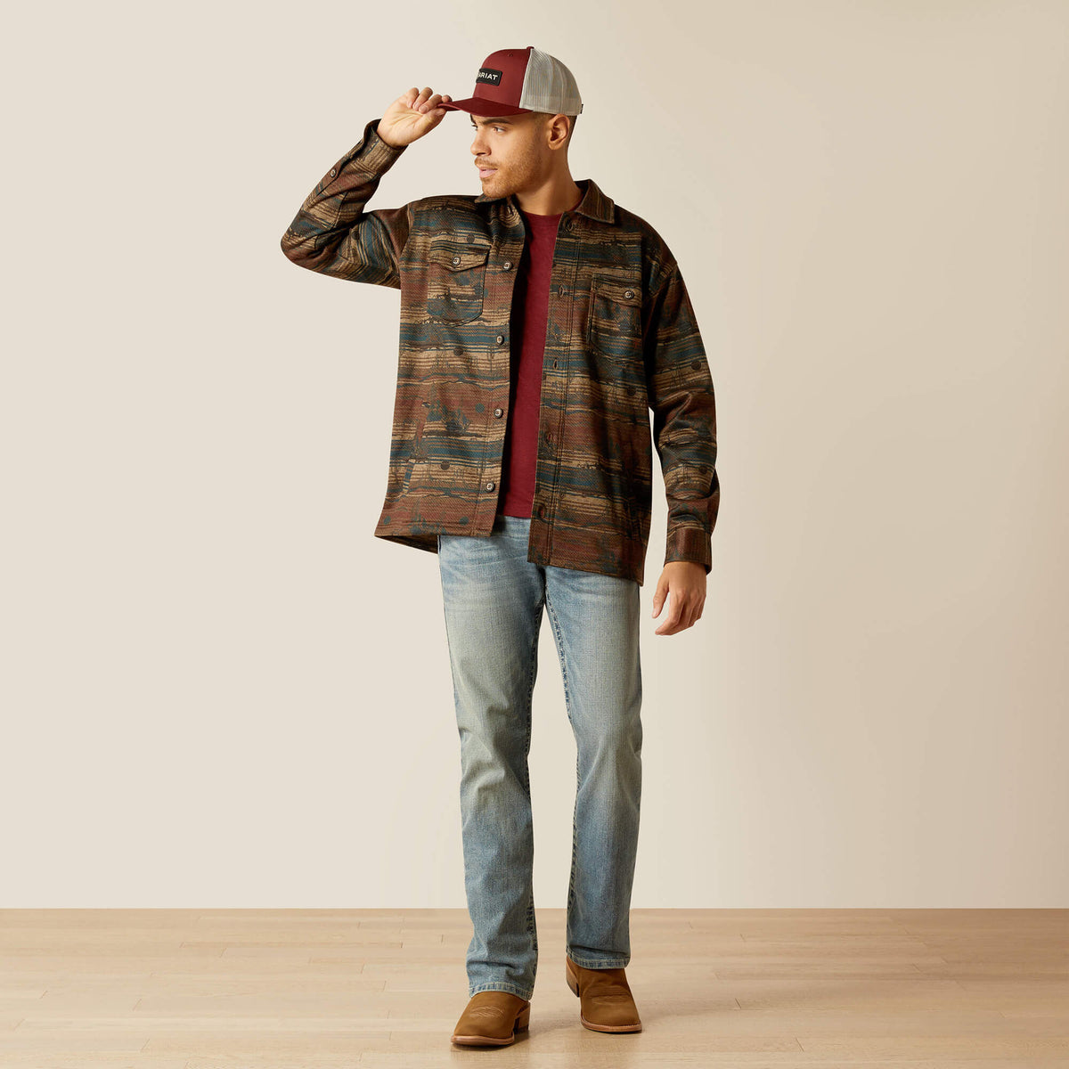 Ariat Men's Caldwell Printed Shirt Jacket