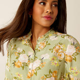 Ariat Women's Clarion Long Sleeve Blouse - Rosegarden Print
