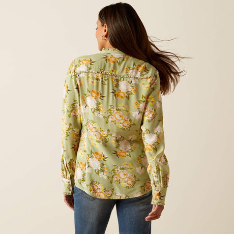 Ariat Women's Clarion Long Sleeve Blouse - Rosegarden Print