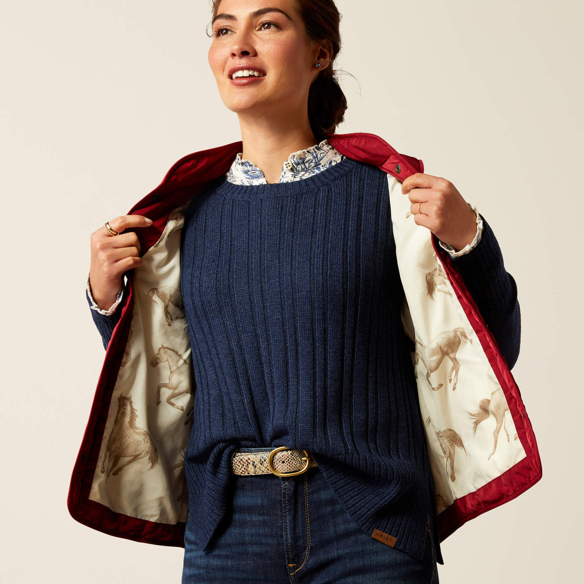Ariat Women's Woodside Vest - Navy - Rubaiyat
