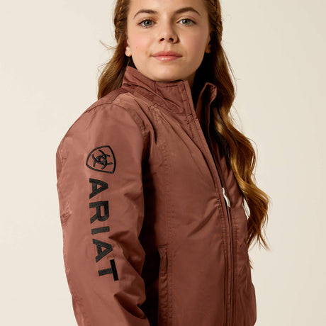 Ariat Youth Stable Insulated Jacket - Navy - Marron
