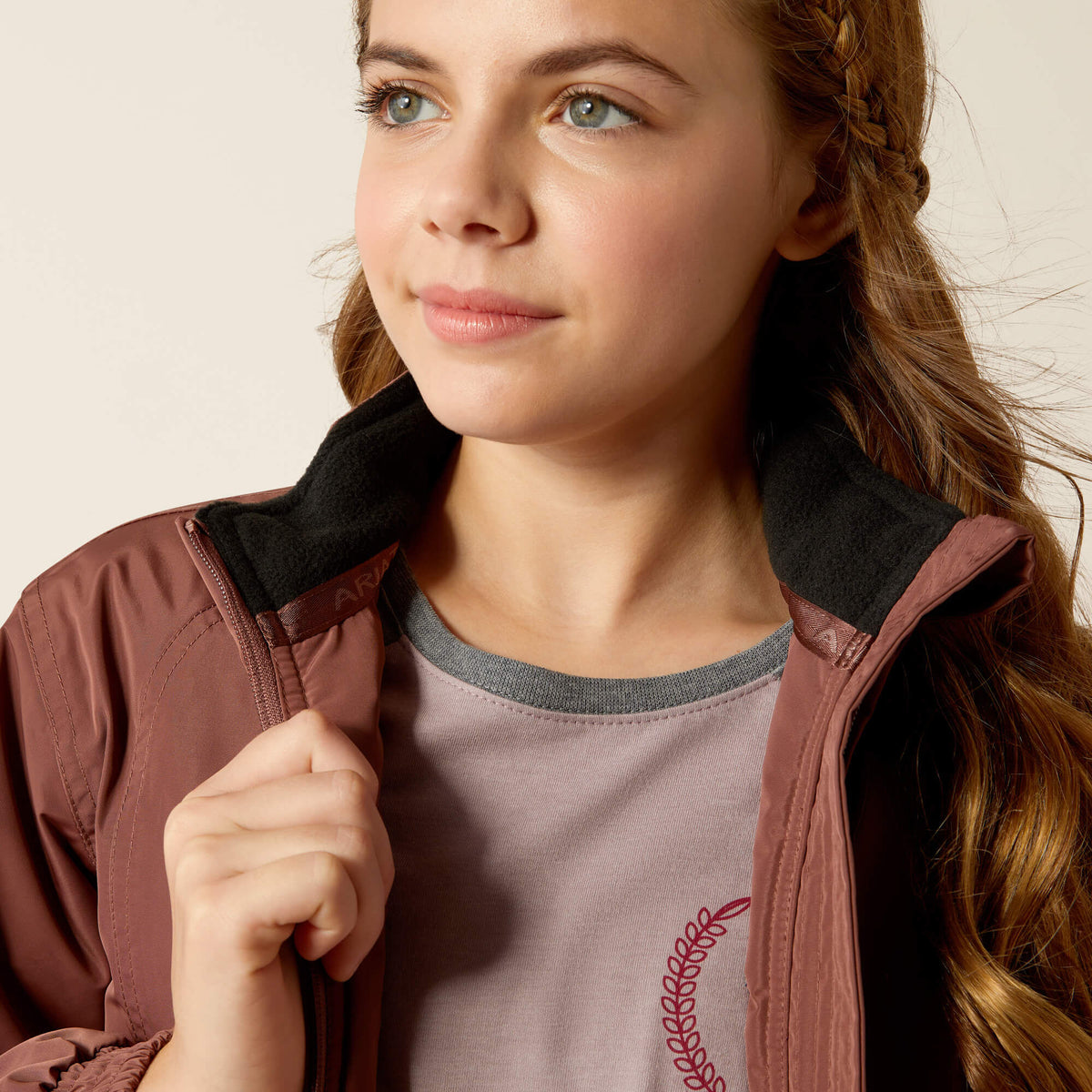 Ariat Youth Stable Insulated Jacket - Navy - Marron