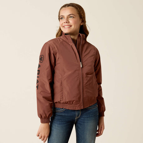Ariat Youth Stable Insulated Jacket - Navy - Marron