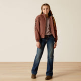 Ariat Youth Stable Insulated Jacket - Navy - Marron