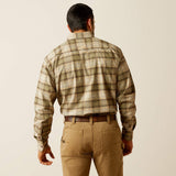 Ariat Men's Rebar Flannel DuraStretch Long Sleeve Work Shirt - Deep Lichen