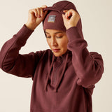 Ariat Women's Rebar Skill Set 1/2 Zip Hoodie - Catawba Grape
