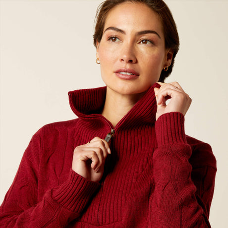 Ariat Women's Alamere 1/2 Zip Sweater - Rubaiyat