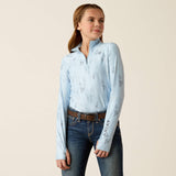 Ariat Youth Lowell 3.0 1/4 Zip Long Sleeve Baselayer - Posey Pony Print - Sketch Horse