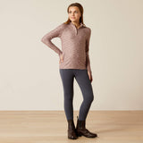 Ariat Youth Lowell 3.0 1/4 Zip Long Sleeve Baselayer - Posey Pony Print - Abstract Floral
