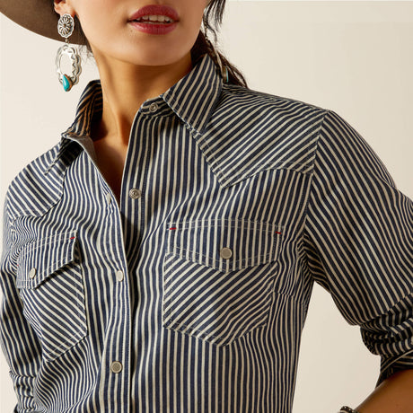 Ariat Women's Railroad Stripe   Shirt