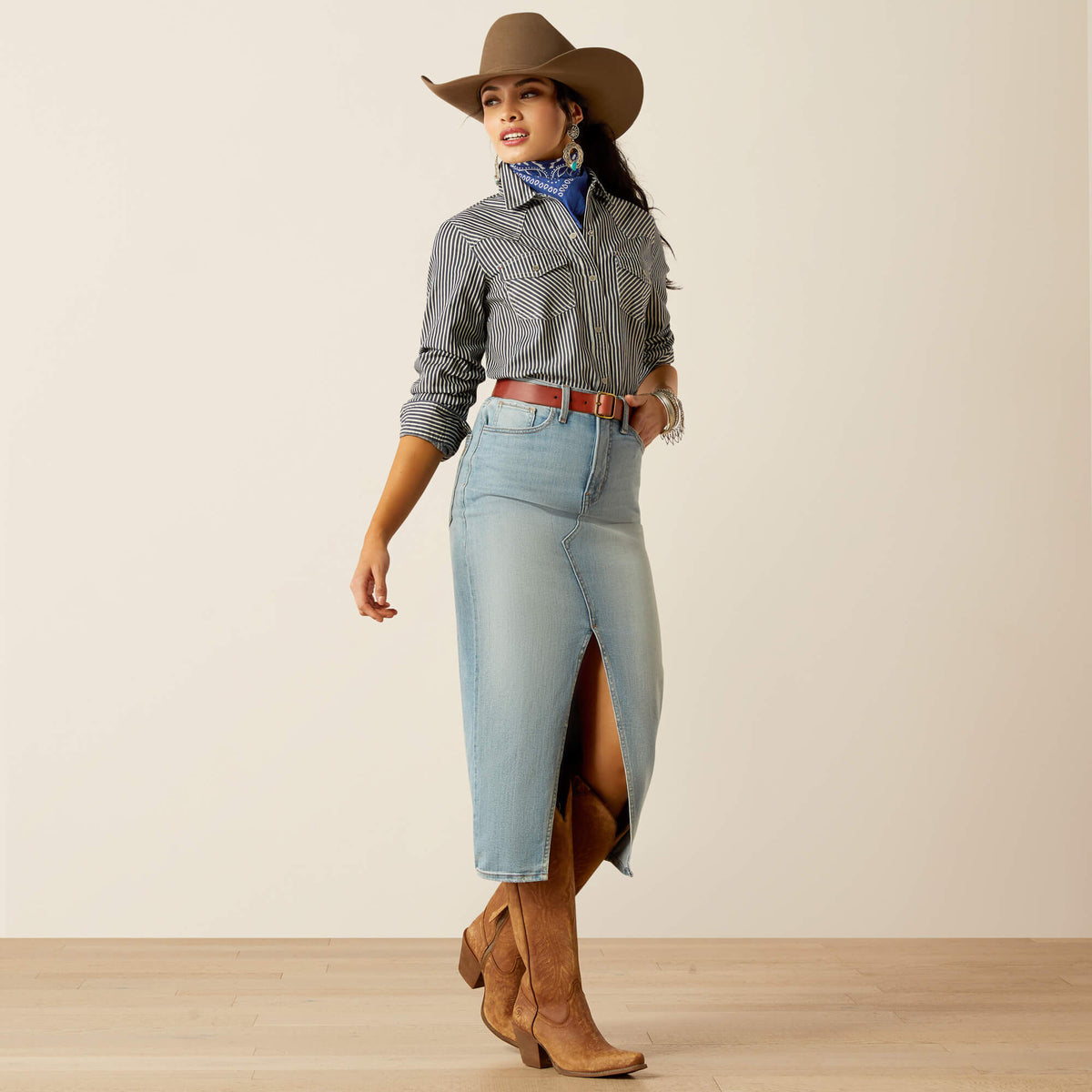 Ariat Women's Railroad Stripe   Shirt