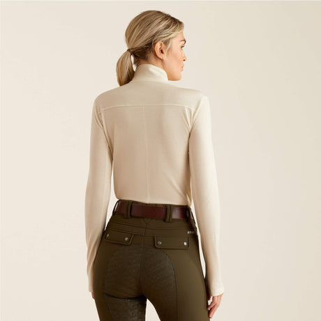 Ariat Women's Cheviot 1/4 Zip Long Sleeve Baselayer - Summer Sand