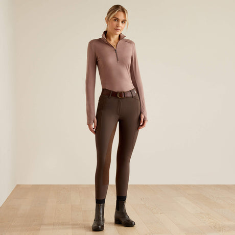 Ariat Women's Cheviot 1/4 Zip Long Sleeve Baselayer - Twilight Mauve