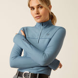 Ariat Women's Lowell 3.0 1/4 Zip Baselayer - Bluestone