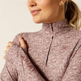 Ariat Women's Lowell 3.0 1/4 Zip Baselayer - Abstract Floral
