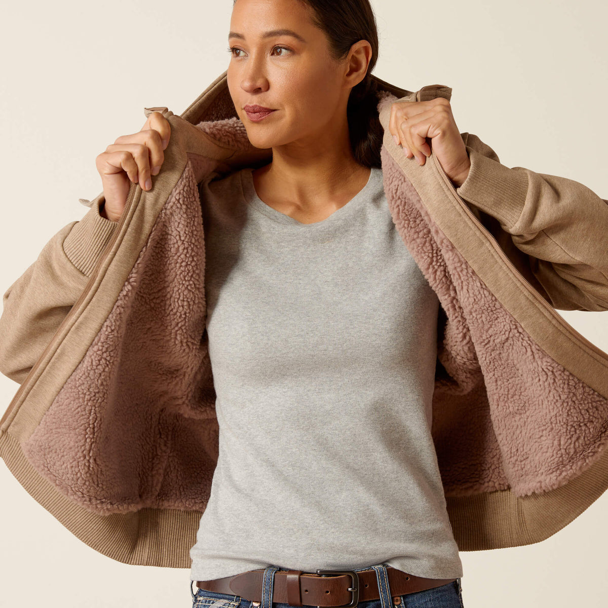 Ariat Women's Rebar All-Weather Sherpa Full Zip Hoodie