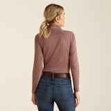 Ariat Women's Sunstopper 3.0 1/4 Zip Baselayer - Twilight Mauve Dot