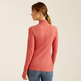 Ariat Women's Lowell 3.0 1/4 Zip Baselayer - Dusty Cedar