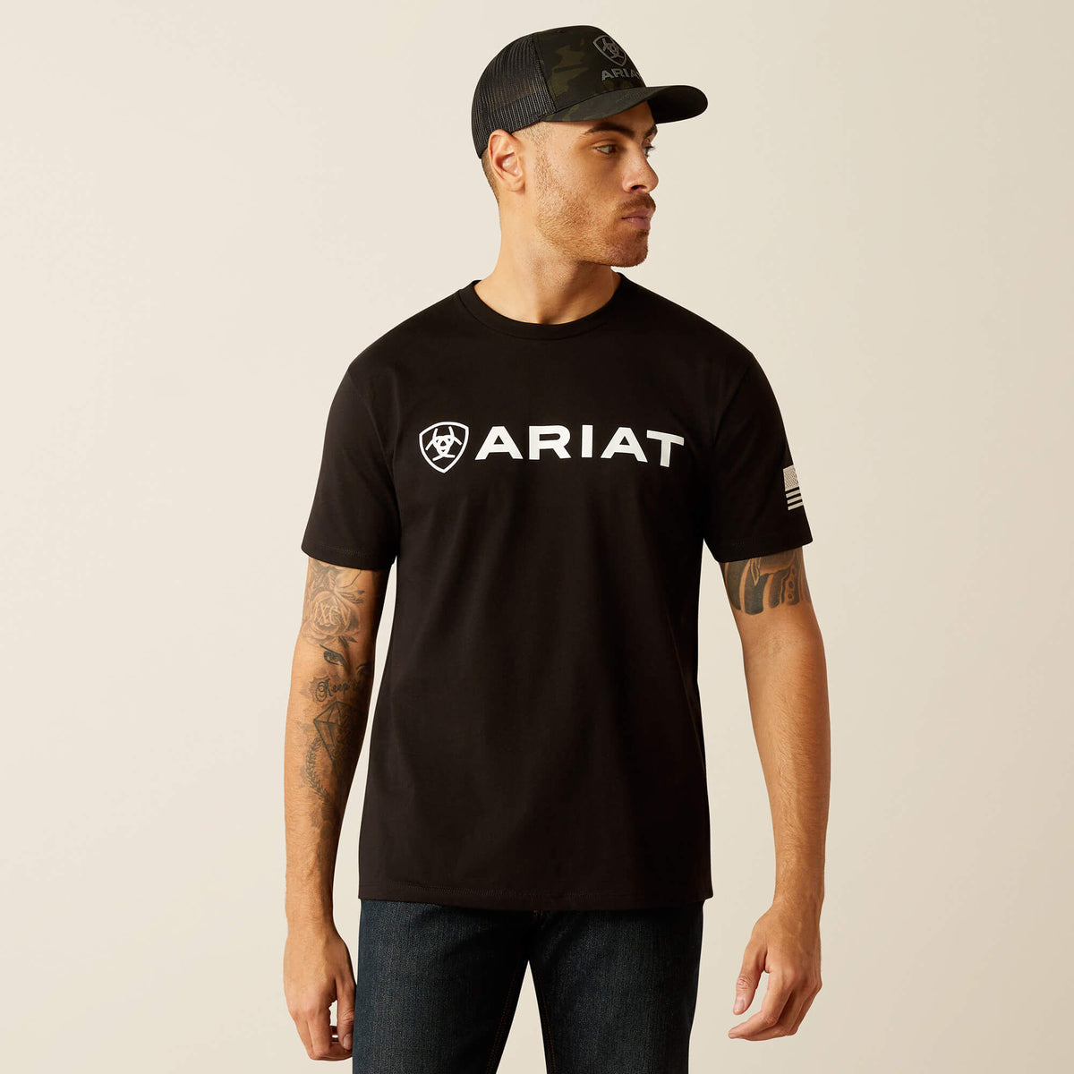 Ariat Men's Ariat Shield Flag T-Shirt