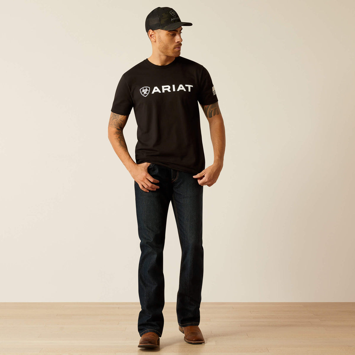 Ariat Men's Ariat Shield Flag T-Shirt