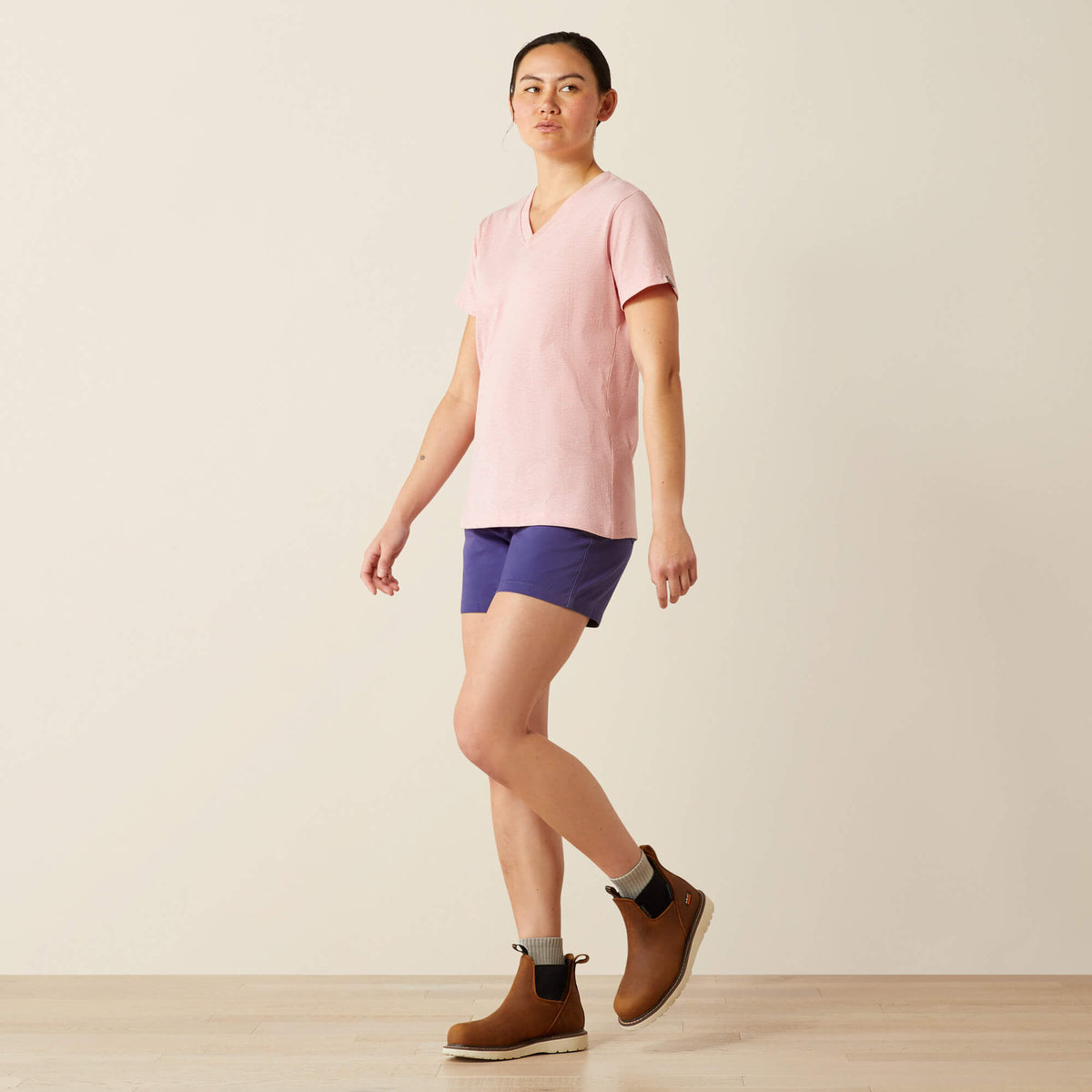 Ariat Women's Rebar Cotton Strong Standard V-Neck T-Shirt
