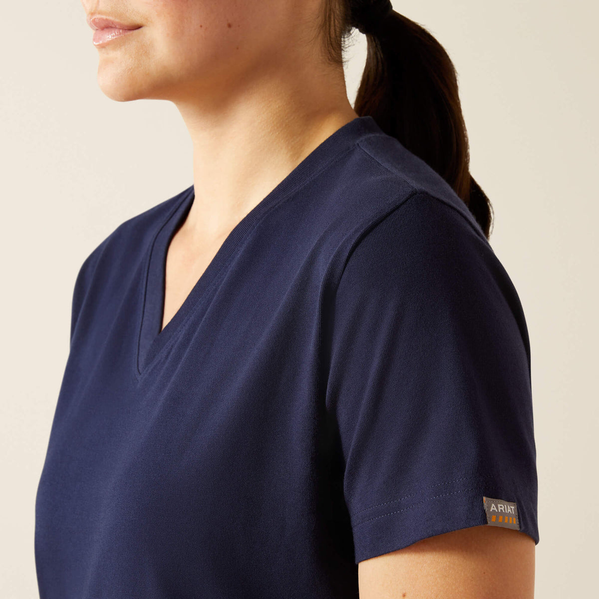 Ariat Women's Rebar Cotton Strong Standard V-Neck T-Shirt