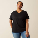 Ariat Women's Rebar Cotton Strong Standard V-Neck T-Shirt