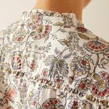 Ariat Women's Clarion Long Sleeve Blouse - Paisley Perennial