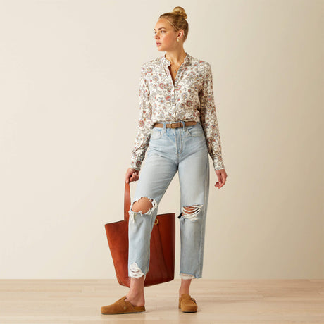 Ariat Women's Clarion Long Sleeve Blouse - Paisley Perennial