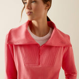 Ariat Women's Fern 1/2 Zip Sweatshirt - Coral Paradise