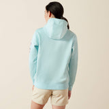 Ariat Women's Rebar Workman Graphic Hoodie - Aquatic/Pastel Lilac